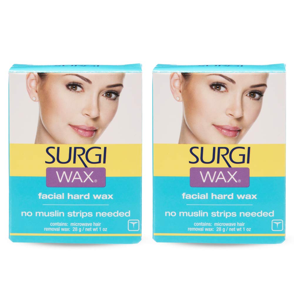 Amazon.com : Surgiwax Microwaveable Facial Hair Removal Wax, Hard